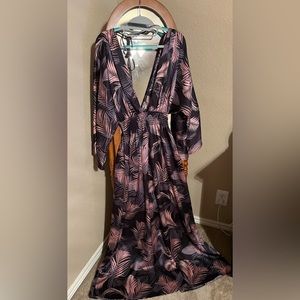 New MISA Los Angeles Bardot Dress in San Miguel Palm NWT Small